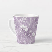 Whimsical Floral Latte Mug Latte Mok (Linkerhoek)