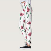 Whimsical Floral Leggings - Scribbly Flowers Pants (Links)