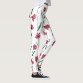 Whimsical Floral Leggings - Scribbly Flowers Pants (Rechts)