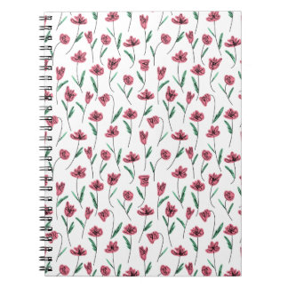 Whimsical Floral Notitieboek - Krabbelige bloemen