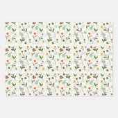 Whimsical Floral Pattern – Hand-Drawn Wildflower  Inpakpapier Vel (Voorkant 3)