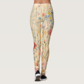 Whimsical Floral Pattern Leggings (Achterkant)