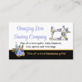 Whimsical Floral Sewing Machine2a Visitekaartje (Voorkant)