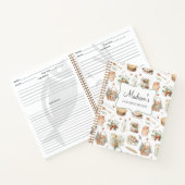 Whimsical Floral Strawberry Recept Kookboek Notitieboek (Binnen)