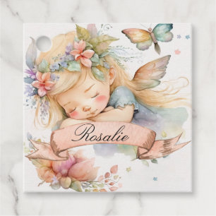 Whimsical Floral Sweet Dreams Slapen Fairy Meisje Bedankjes Labels