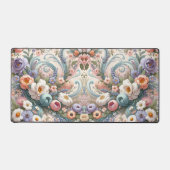 Whimsical Floral Swirls in Pastel Bureaumat (Voorkant)