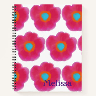 Whimsical Floral Waterverf Notitieboek