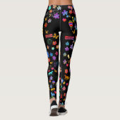 Whimsical Floral Yoga Leggings (Achterkant)