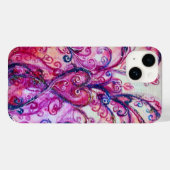 WHIMSICAL FLOURISHES bright roze red paars Case-Mate iPhone Case (Achterkant (horizontaal))