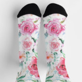 Whimsical Flower Floral Pattern Socks Sokken (Top)