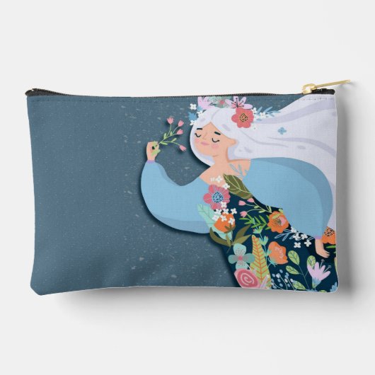 Whimsical Flower Lady Quote Etui (Achterkant)