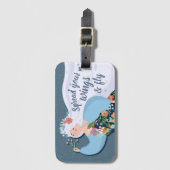  Whimsical Flower Lady-reisofferte Bagagelabel (Voorkant (verticaal))
