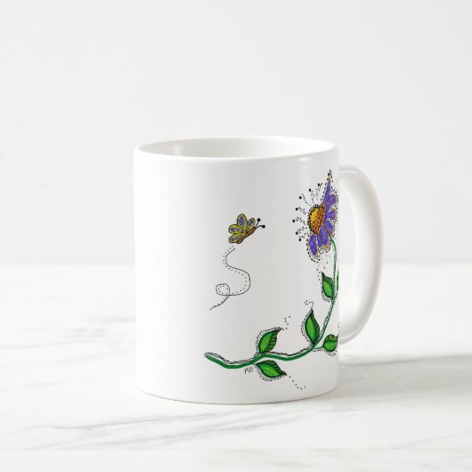 Whimsical Flower Mug (Devant droit)