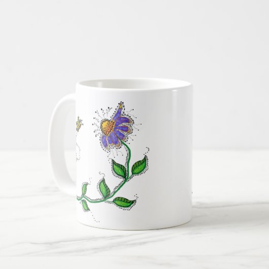 Whimsical Flower Mug (Devant gauche)