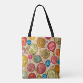 Whimsical Flowers Canvas tas (Achterkant)