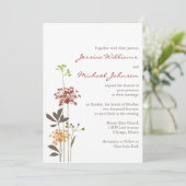 Whimsical Flowers Kaart (Staand voorkant)