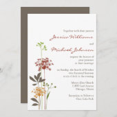 Whimsical Flowers Kaart (Voorkant / Achterkant)