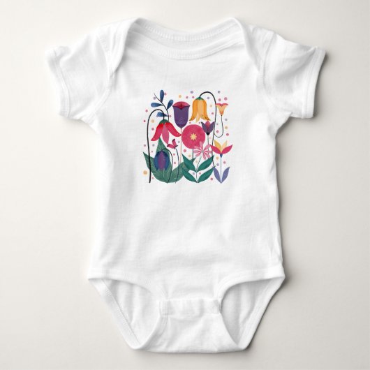 Whimsical Flowers Romper (Voorkant)