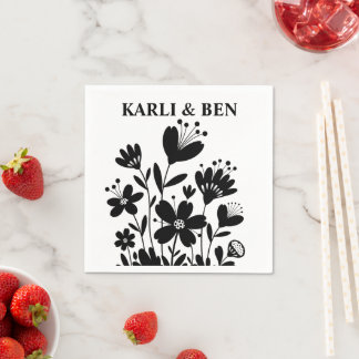 Whimsical Flowers Servet