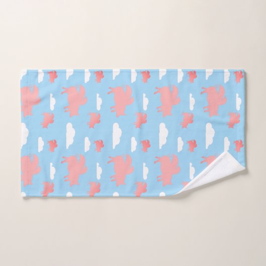 Whimsical Flying Pigs Bad Handdoek (Handdoek)