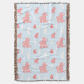Whimsical Flying Pigs Deken (Voorkant Verticaal)
