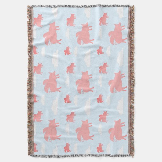 Whimsical Flying Pigs Deken (Voorkant Verticaal)