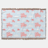 Whimsical Flying Pigs Deken (Voorkant)