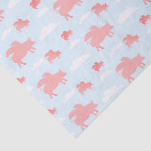 Whimsical Flying Pigs Tissuepapier (Detail)
