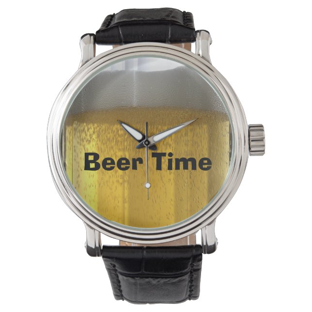 Whimsical Foaming Bier Horloge (Voorkant)