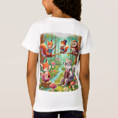 Whimsical Forest Adventure T-shirt (Achterkant)