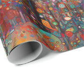 Whimsical Forest Birds Cadeaupapier (Rol Hoek)