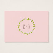 Whimsical Forest Cats Blush Gift Labels / Kaarten Visitekaartje (Achterkant)