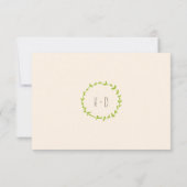 Whimsical Forest Cats (Cream) Bruiloft RSVP Kaartje (Achterkant)