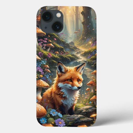 Whimsical Forest Fox iPhone / iPad Case (Achterkant)