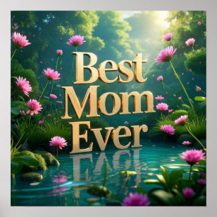 Whimsical Forest Garden voor Moederdag Poster