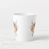 Whimsical Forest Mushroom  Boerderij Latte Mok (Voorkant)