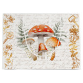 Whimsical Forest Mushroom letter Boerderij Groot Cadeauzakje (Voorkant)