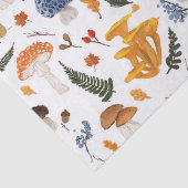 Whimsical Forest Mushrooms Waterverf Tissuepapier (Detail)