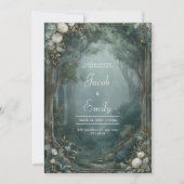 Whimsical Forest Path Wedding Kaart (Voorkant)