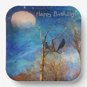 Whimsical Forest Scene Papieren Bordje