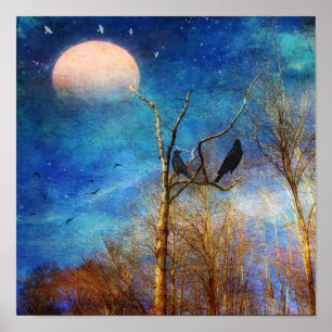 Whimsical Forest Scene Poster