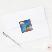 Whimsical Forest Scene Square Stickers (Envelop)