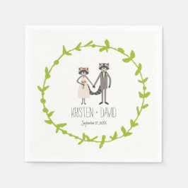 Whimsical Forest wasberen rustieke bruiloft Servet