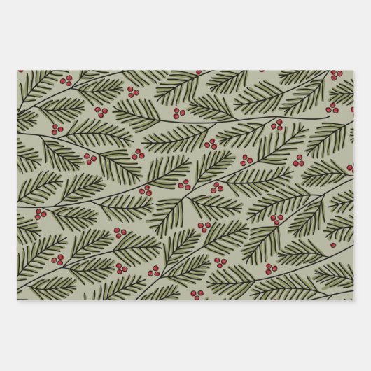 Whimsical-foto - Calligrafie - Branches Inpakpapier Vel (Voorkant 2)