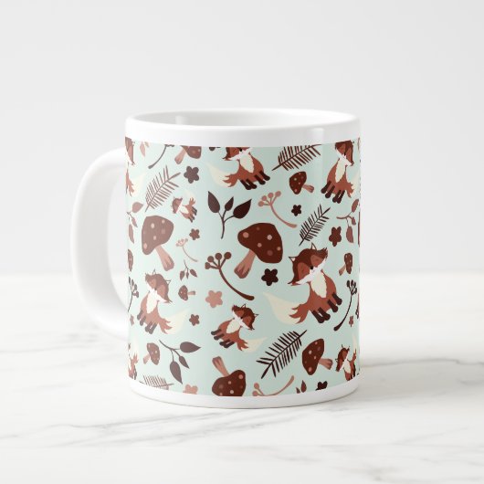 Whimsical Fox Extra Grote Beker (Voorkant links)