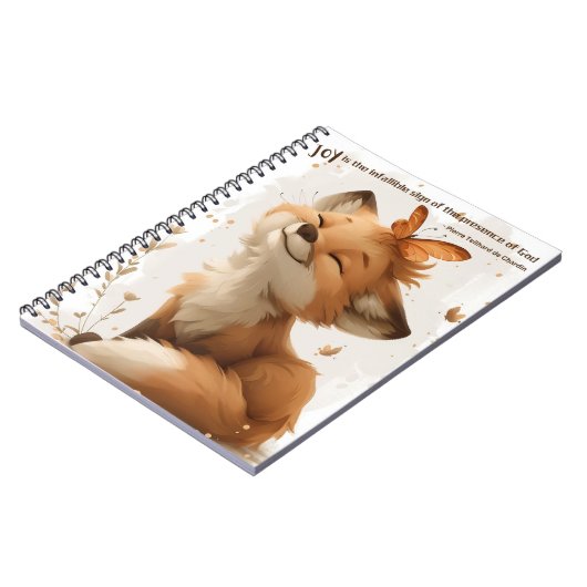 Whimsical Fox Joyful Carnet - Vibes positives (Côté gauche)