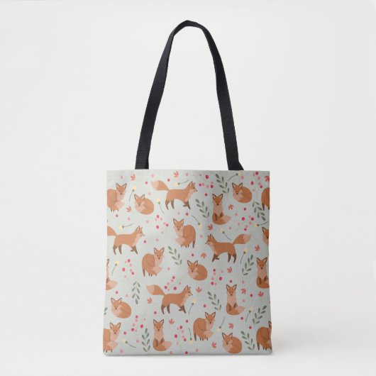 Whimsical Fox Pattern Draagtas (Voorkant)