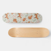 Whimsical Fox Pattern Skateboard (Horizontaal)
