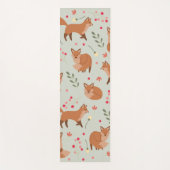 Whimsical Fox Pattern Yogamat (Voorkant)