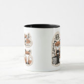 Whimsical Foxes - "Meh Growth" Schattige en speels Mok (Midden)